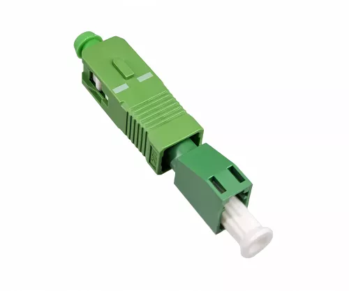 Fibre optic adapter LC/APC socket to SC/APC plug Fibre optic adapter, singlemode / simplex